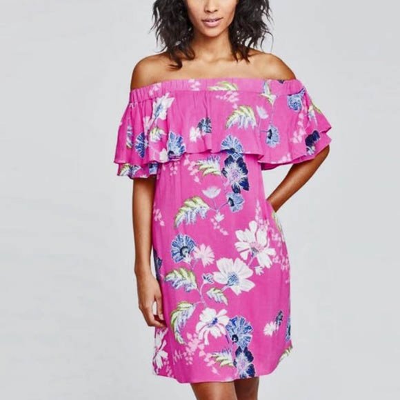 RACHEL Rachel Roy Dresses & Skirts - Rachel Roy Floral Off-the-Shoulder Mini Dress